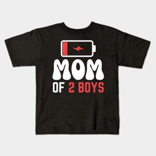 Mom of 2 boys Kids T-Shirt